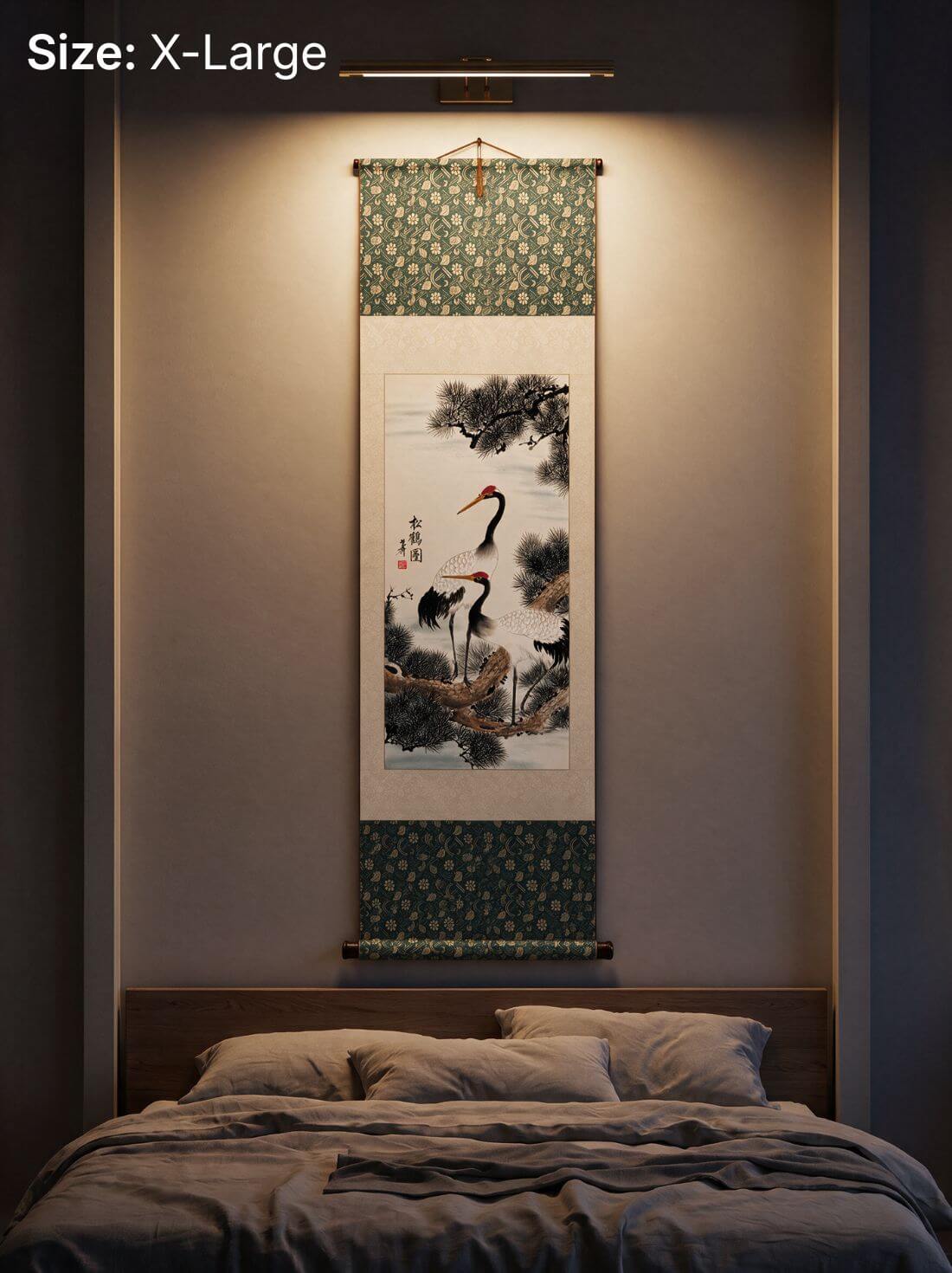 Twin Cranes & Pine