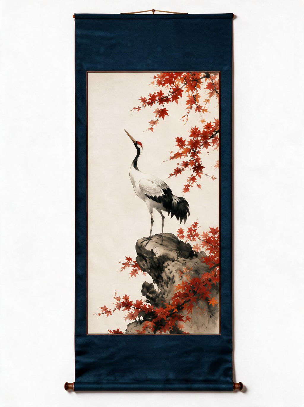 Autumn's Guardian Crane