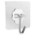 Transparent adhesive wall hook